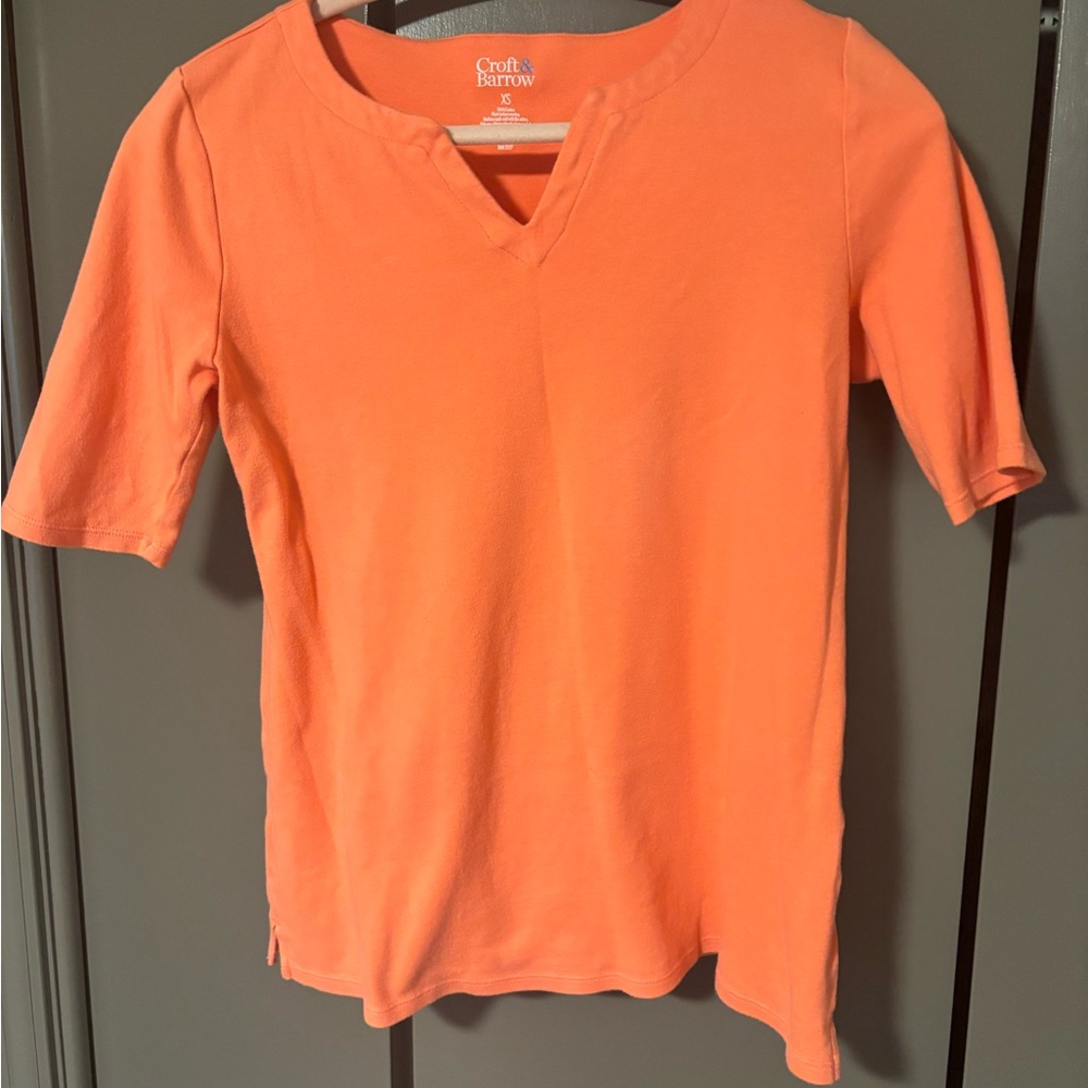 Coral Short Sleeve Top